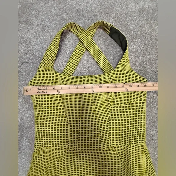 Missoni - Green Checkered Print Dress - Crossback Detail - size 6 - Beautiful - Picture 9 of 16